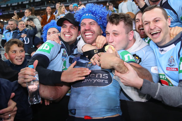 James Tedesco’s last-gasp try gave NSW their last come-from behind series win, in 2019.