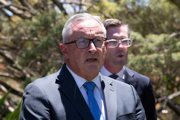 NSW Health Minister Brad Hazzard said COVID-19 cases were doubling every two to three days. 