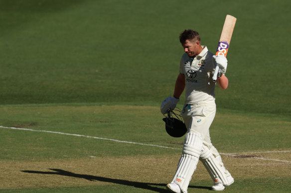 Retiring Australian opener David Warner.
