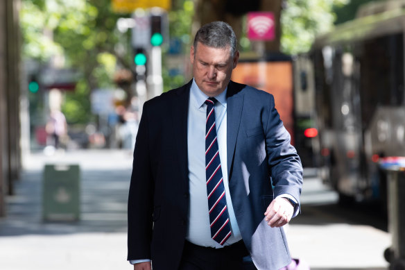 Paul Doorn arriving at the ICAC on Tuesday.