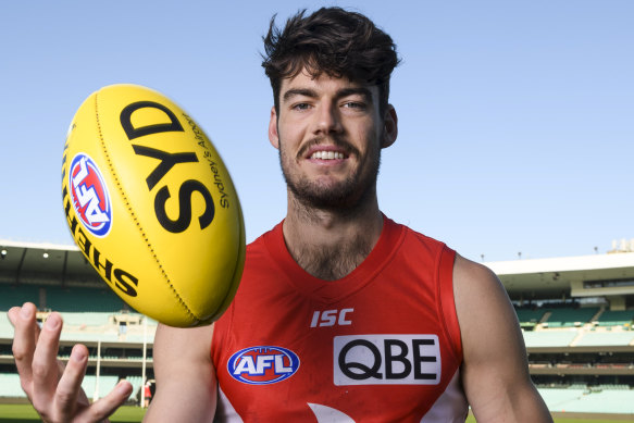 George Hewett in Swans colours back in 2020.