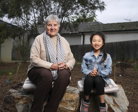 Aunty Pat Anderson and Lilia Tan in Canberra: The Uluru Statement from the Heart has been translated into more than 60 languages to reach a range of Australians from non-English speaking backgrounds. 