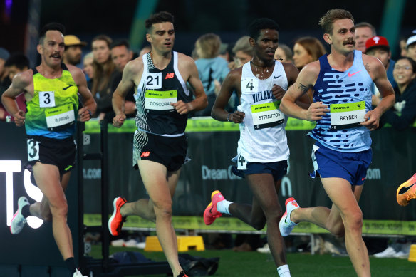 Jack Rayner on his way to winning the national title.