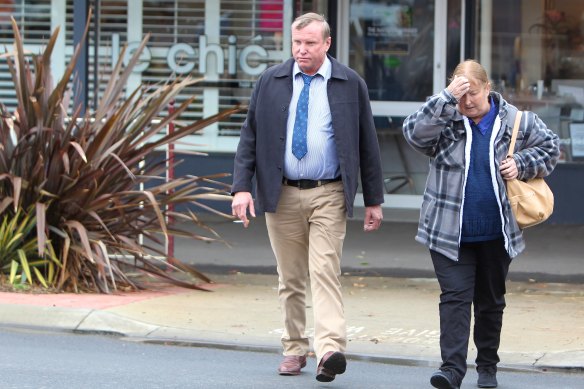 Robert and Anne Geeves outside Amber Haigh’s inquest in 2011.