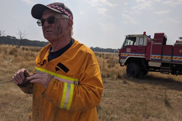 Keith Airs, Captain of the French Island rural Fire brigade. 