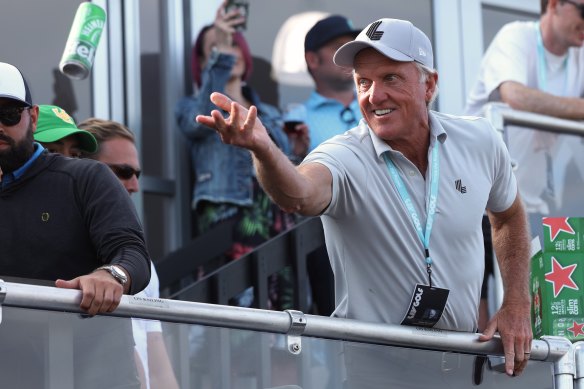 Greg Norman was on his way to receiving one 