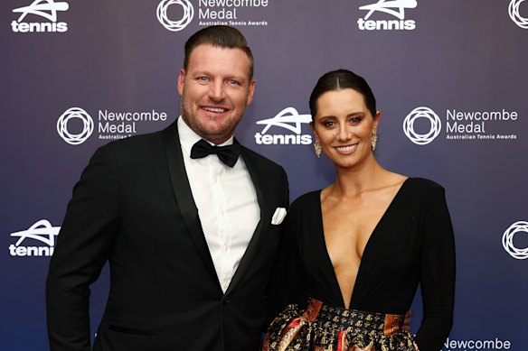 Sam Groth’s wife, Brittany, has slammed the Herald Sun for its reports on her relationship with her husband.