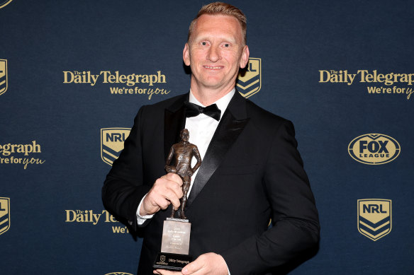 Dally M coach of the year Andrew Webster.