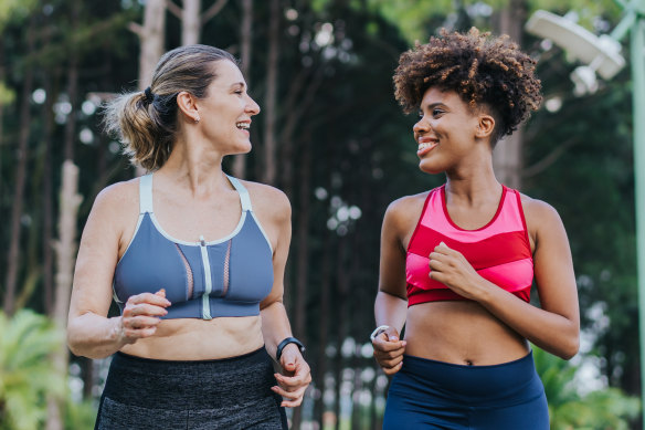 A well-fitting sports bra can make all the difference.