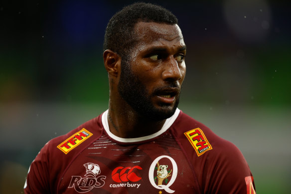 Queensland Reds winger Suliasi Vunivalu.