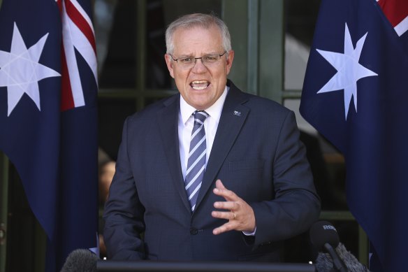 Prime Minister Scott Morrison is warning tech giants over anonymous online abuse.