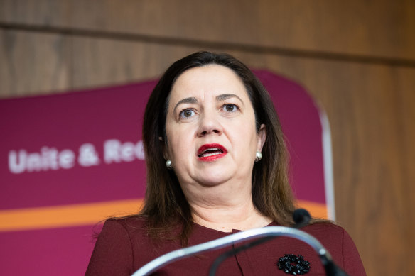 Queensland Premier Annastacia Palaszczuk. 