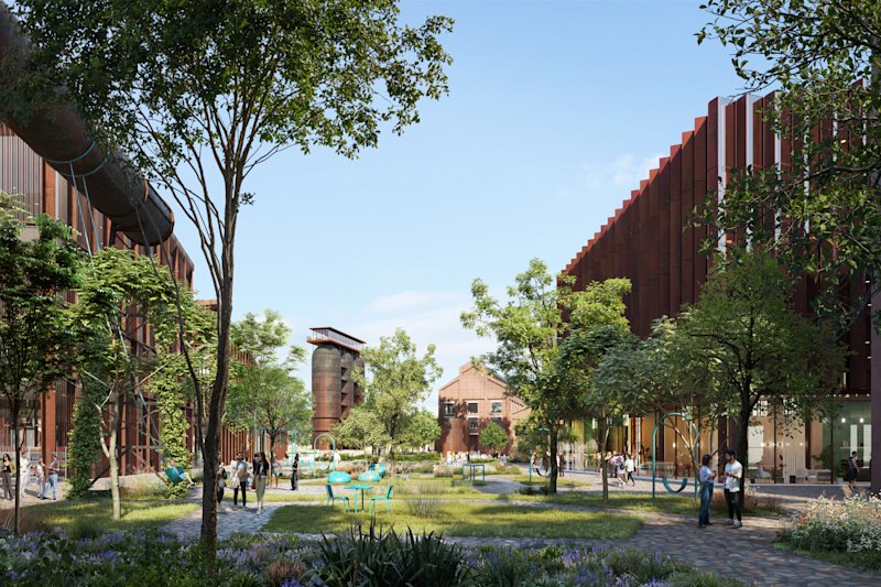 An artist’s impression of what the Port Kembla site could look like.