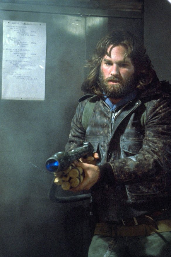 Kurt Russell in the 1982 movie The Thing, which conjured a sense of obscure danger – as pandemics also do.