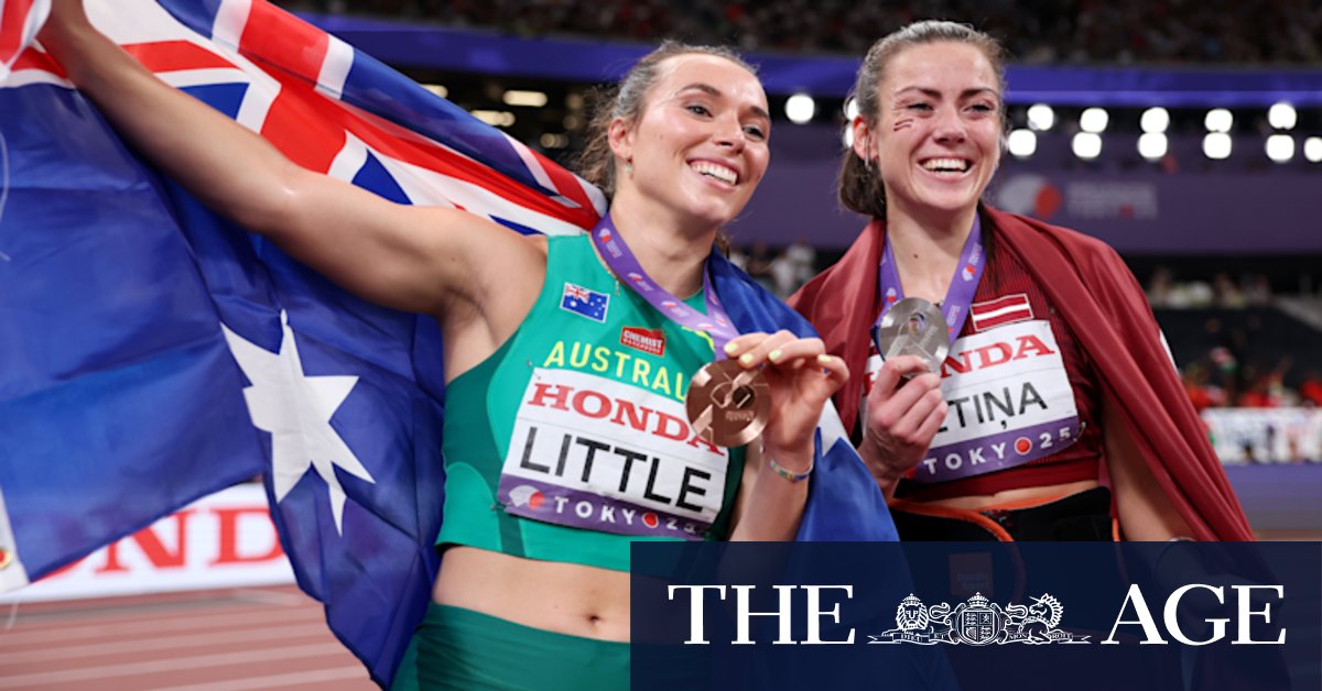 Dr Mackenzie Little wins world javelin bronze after working as a physician at Royal North Shore Hospital in Sydney