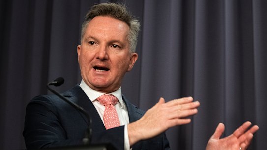 Federal Energy Minister Chris Bowen.