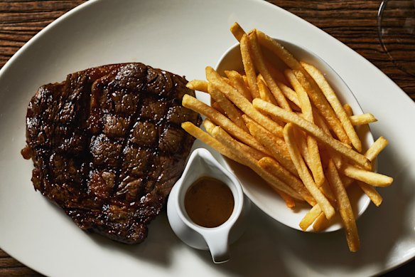 Steak frites at Bistro Gitan.