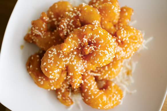 Honey prawns are a delicious example of a Westernised style of Chinese food.