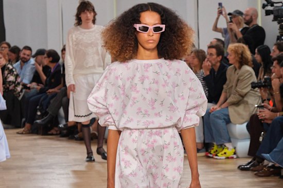 Sleepwear sees the light of day at Fiorucci’s spring 2025 show at Milan Fashion Week.