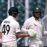 Khawaja and Smith fire in Lahore but Pakistan regain momentum late on day one