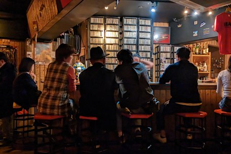 Music at a record bar in Japan is like a conversation.