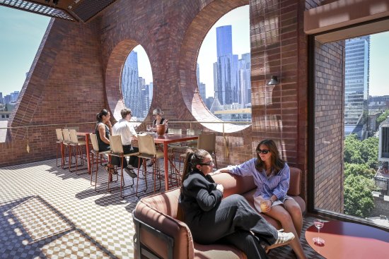 Mid Air restaurant sits 12 storeys above Russell Street.