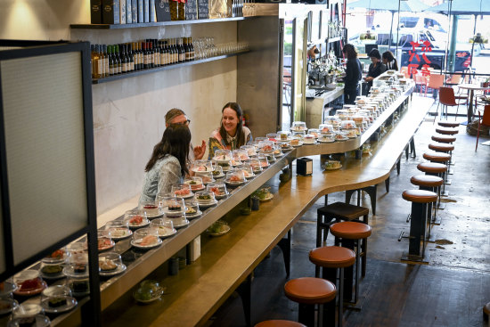 The Bossa Nova sushi train.