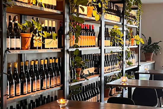 The 700-bottle line-up at Plonk and Stink.