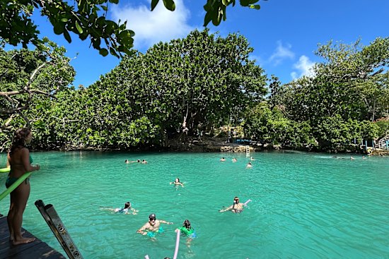 The Blue Lagoon was a real highlight of the onshore excursions.