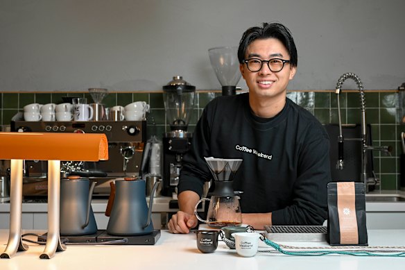 Kantaro Okada runs several Japanese-inspired Melbourne cafes. 
