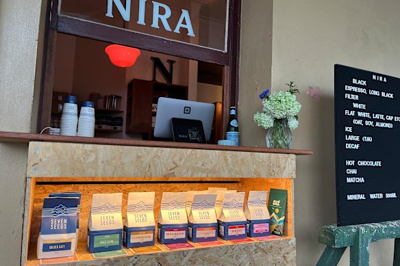 Hole-in-the-wall coffee shop Nira.