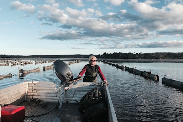 Oyster Barn co-owner and bivalve farmer Pip Boyton.
