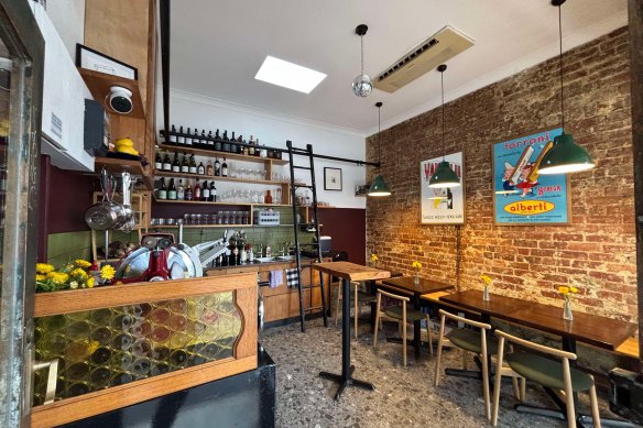 Tiny Bar lives up to its name, with bar, kitchen and seating all in one room.
