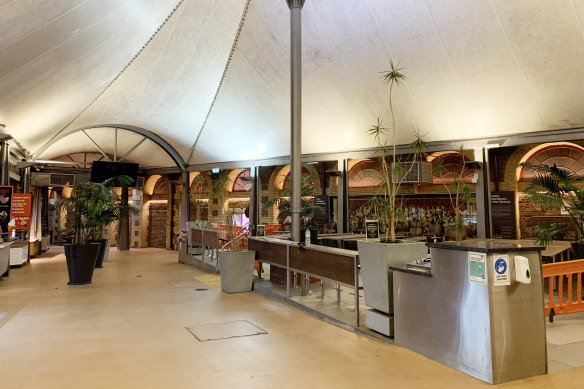 Queen Victoria Market’s previous food court, which opened in the 1990s.