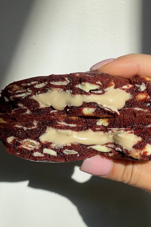 Happy Alley’s red velvet cookie.