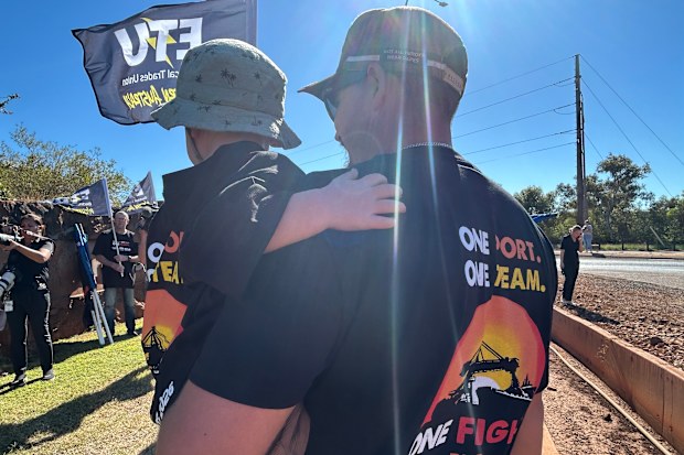 BHP strike in Port Hedland.