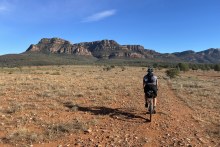 You have to be fit: It’s slow-going through the pebbly heart of the Flinders Ranges. 