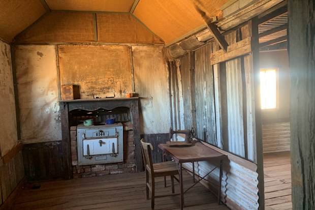 Inside Ivor’s Camp, a mining cottage in Gwalia.