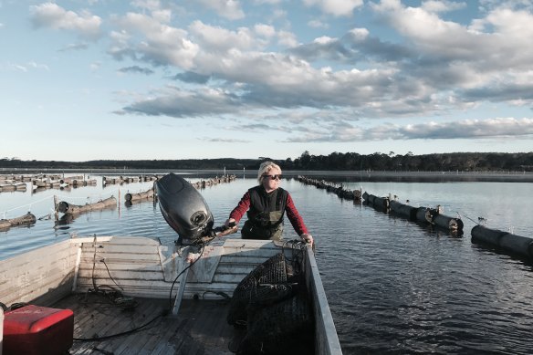 Oyster Barn co-owner and bivalve farmer Pip Boyton.