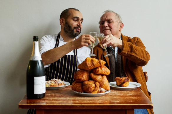 Trevor Gulliver (right) with Farokh Talati, head chef of St John Bread and Wine.
