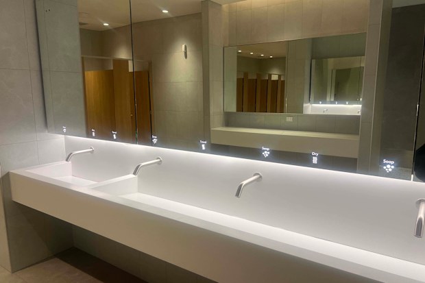 The bathrooms at the new Western Sydney Airport.