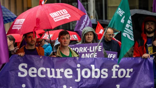 Protesters at the AFR summit.