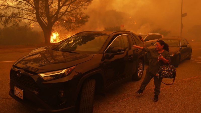 ‘Out of control’: On the ground as the Pacific Palisades fire explodes