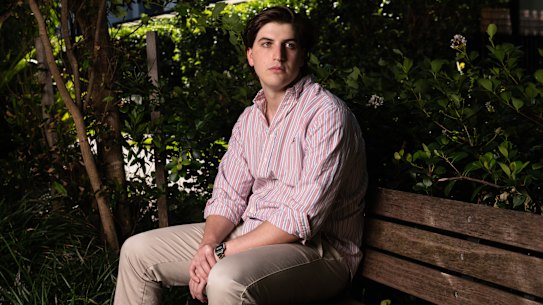 Former community AFL player Charlie Goodsir. 