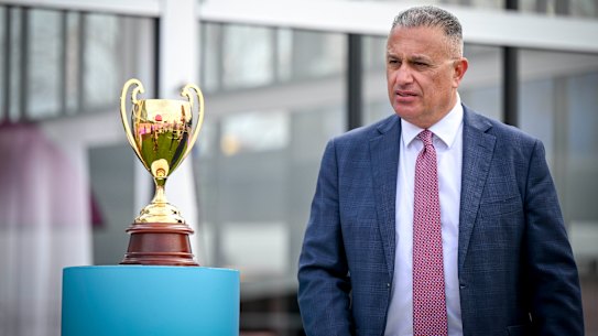 Melbourne Racing Club chairman John Kanga.