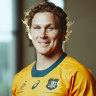 Former Wallabies captain Michael Hooper who is now playing for Australia 7s team Rugby Australia at Moore Park, Monday 20th of November 2023. 
