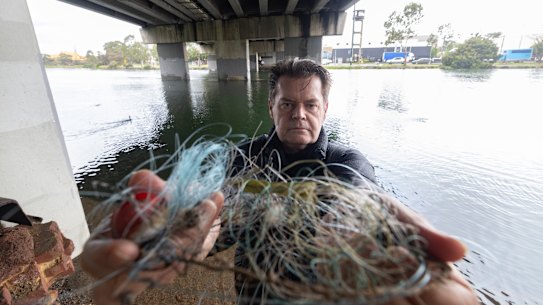 Darrell Pitt is spokesman for the Maribyrnong River Wildlife Protection group, which has formed in response to the deaths of three swans.