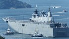 HMAS Canberra in Sydney in 2024.