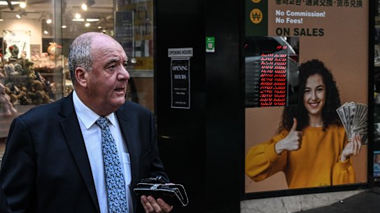 Daryl Maguire arrives to day three of his hearing on allegations he misled ICAC.