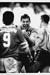 Memories: Steve Roach stirs up the Raiders.